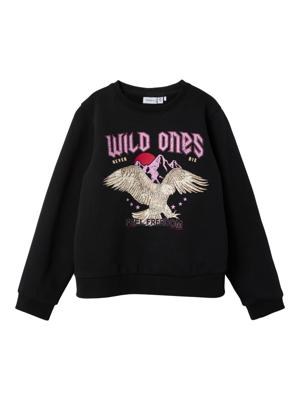 Name it winter sweater meisjes - zwart - NkfPnawild