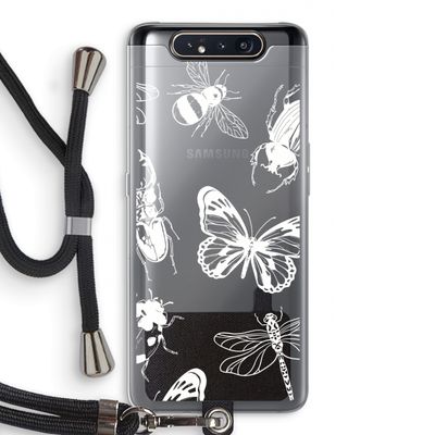 Tiny Bugs: Samsung Galaxy A80 Transparant Hoesje met koord