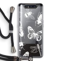 Tiny Bugs: Samsung Galaxy A80 Transparant Hoesje met koord
