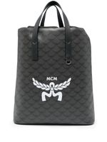 MCM sac à dos Himmel à logo imprimé - Noir