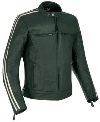 OXFORD Jacket bladon leather green 3xl