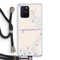Sterren: Samsung Galaxy Note 10 Lite Transparant Hoesje met koord