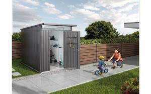 Biohort | Berging AvantGarde Gr. A5 | Enkele Deur | Zilver-Metallic