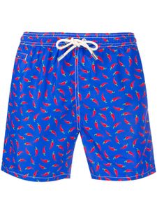 MC2 Saint Barth short de bain à imprimé graphique - Bleu