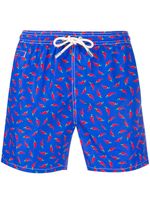MC2 Saint Barth short de bain à imprimé graphique - Bleu