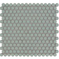 Tegelsample: The Mosaic Factory Venice ronde mozaïek tegels 32x29 lichtgroen