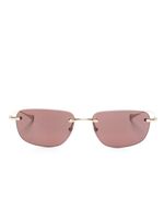 Dita Eyewear lunettes de soleil à monture rectangulaire - Or