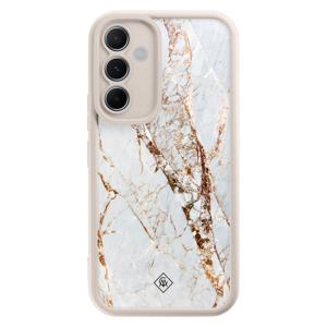 Samsung Galaxy A55 beige case - Marmer goud