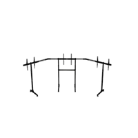 Next Level Racing - Free Standing Triple Monitor Stand Next Level Racing - Free Standing Triple Monitor Stand