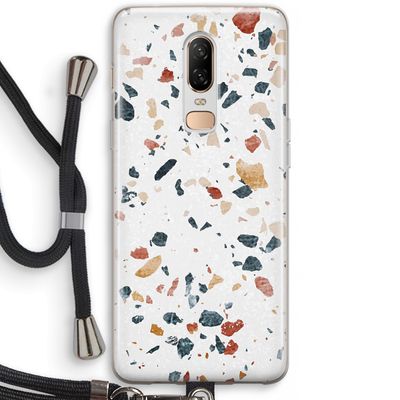 Terrazzo N°4: OnePlus 6 Transparant Hoesje met koord