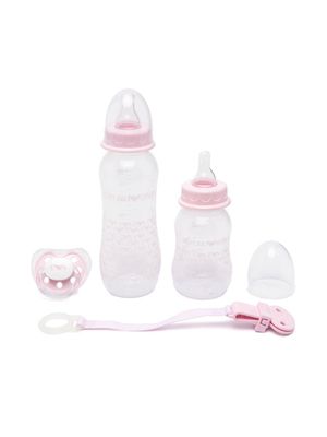 Emporio Armani Kids lot de biberons-tétines à logo imprimé - Rose