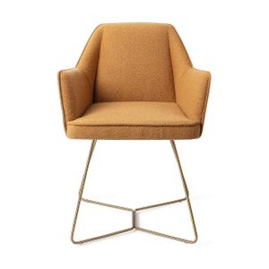 Jesper Home Tome eetkamerstoel Masai Giraffe beehive gold