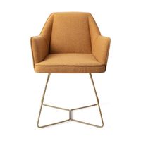 Jesper Home Tome eetkamerstoel Masai Giraffe beehive gold