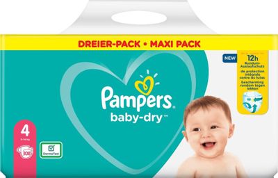 Pampers Baby-Dry Maat 4 9-14 KG 108 Luiers
