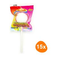 Zed Candy - Jawbreaker On A Stick - 15 stuks