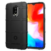 Schokbestendige beschermer cover volledige dekking silicone case voor OnePlus 6T (zwart)