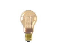 LED Glassfiber Standaard A60 Goud SMD 220-240V 3.5W 120lm 1800K E27 Dimbaar met LED dimmer - Calex