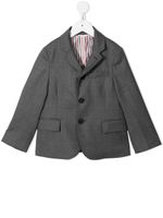 Thom Browne Kids blazer Super 120s en serge - Gris - thumbnail