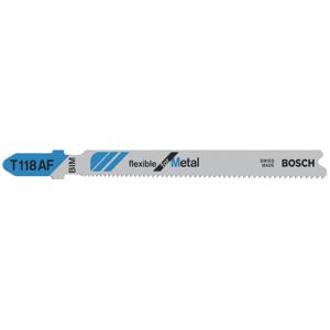 Bosch Accessories 2608634774 Decoupeerzaagblad T 118 AF, Flexible for Metal, verpakking van 100 stuks 100 stuk(s)