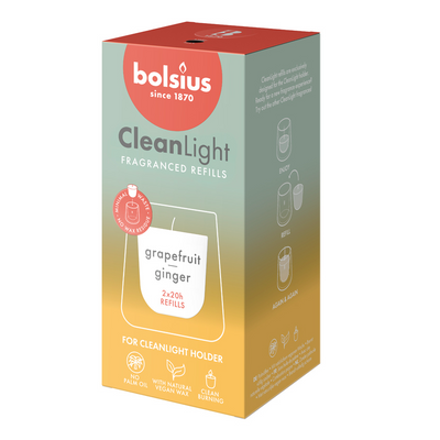 Bolsius Clean Light Fragranced Refills Grapefruit & Ginger