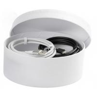 Ronde witte hobby knutsel doos - dozen van karton - 10.5 x 4.5 cm - Hoedendoos - cadeauverpakking