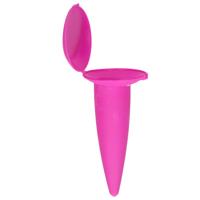 Gerimport strand asbak fuchsia roze met klepje - 1x Gerimport strand asbak fuchsia roze met klepje - 1x