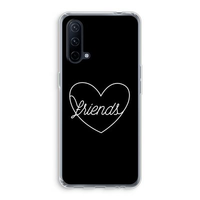 Friends heart black: OnePlus Nord CE 5G Transparant Hoesje