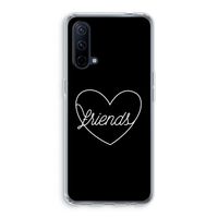 Friends heart black: OnePlus Nord CE 5G Transparant Hoesje