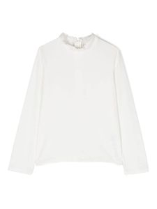 Chloé Kids blouse à col volanté - Blanc