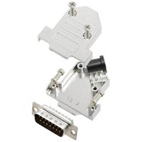 TRU COMPONENTS TCD45NT15MDMPK 7709076 D-sub male connectorset 45 ° Aantal polen: 15 Soldeerkelk 1 stuk(s) - thumbnail