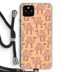 Kameel: Pixel 5a 5G Transparant Hoesje met koord