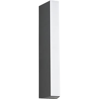LED Tuinverlichting - Wandlamp Buitenlamp - Trion Eren - 8.5W - 1000 lumen - Warm Wit - 3000K - Antraciet - Aluminium