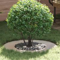 VidaXL Geschikt voor platte boomring zilver ø40 / 70 cm roestvrij staal