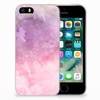 Hoesje maken Apple iPhone SE | 5S Pink Purple Paint