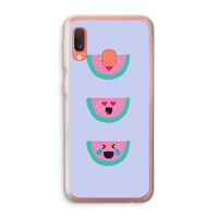Smiley watermeloen: Samsung Galaxy A20e Transparant Hoesje Smiley watermeloen: Samsung Galaxy A20e Transparant Hoesje