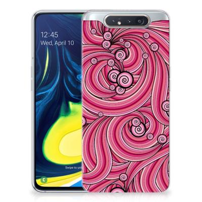Samsung Galaxy A80 | Hoesje maken | Swirl Pink