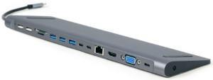 Cablexpert USB-C 9-in-1 multi adapter USB-C dock 9-voudig - 9530509