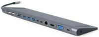 Cablexpert USB-C 9-in-1 multi adapter USB-C dock 9-voudig - 9530509 Cablexpert USB-C 9-in-1 multi adapter USB-C dock 9-voudig - 9530509