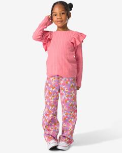HEMA Kinderbroek Bloemen Ecru (ecru)