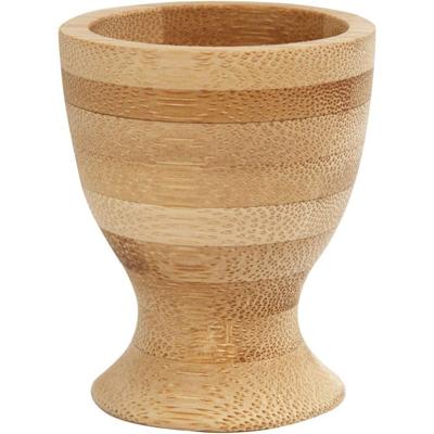 Eierdopjes - 1x stuks - hout - 6 cm - Ontbijt en lunch Pasen tafeldecoratie