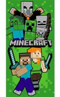 Minecraft groen strandlaken 70 x 140 cm