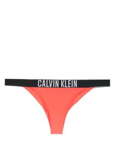 Calvin Klein bas de bikini Brazilians à bande logo - Rouge