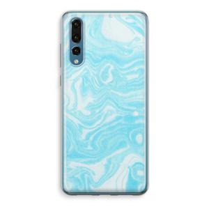 Waterverf blauw: Huawei P20 Pro Transparant Hoesje