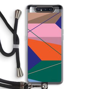 Gestalte 1: Samsung Galaxy A80 Transparant Hoesje met koord