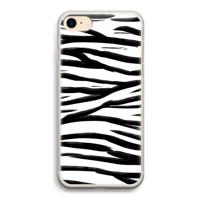 Zebra pattern: iPhone 7 Transparant Hoesje