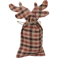 Zak | Cadeauzak | PET | 21.5x28cm | Rendier tartan | 5 stuks