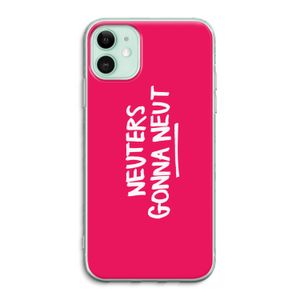 Neuters (roze): iPhone 11 Transparant Hoesje