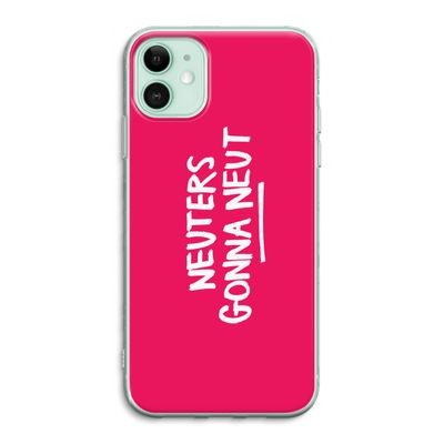 Neuters (roze): iPhone 11 Transparant Hoesje