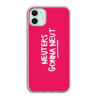 Neuters (roze): iPhone 11 Transparant Hoesje