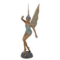 A BRONZE SCULPTURE OF A FAIRY